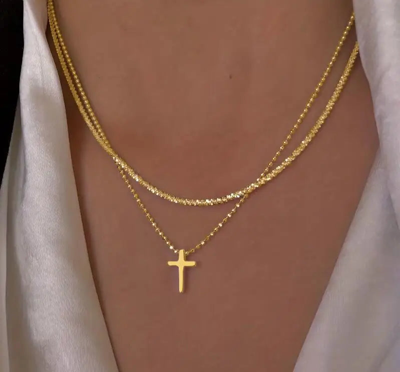 Collar brillante de Color plateado para mujer, gargantilla de cadena de clavícula a la moda, accesorios de joyería para fiesta y boda coreanos para niñas